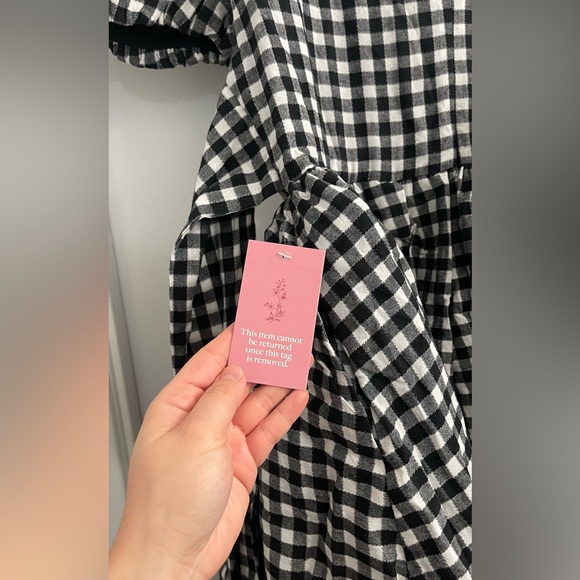 NWT Ivy City Co black gingham cupcake dress - 12 - Picture 7 of 8
